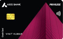Axis Bank Privilege Credit Card: Features, Benefits, Fees & Charges ...