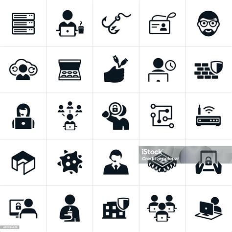 Information Technology Icons Stock Illustration - Download Image Now - Icon Symbol, IT Support ...