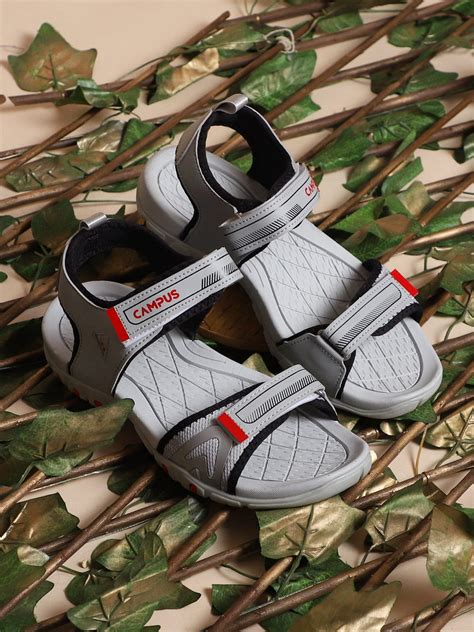 Buy Sandals For Men: Camp-Colt-L-Gry-Red | Campus Shoes