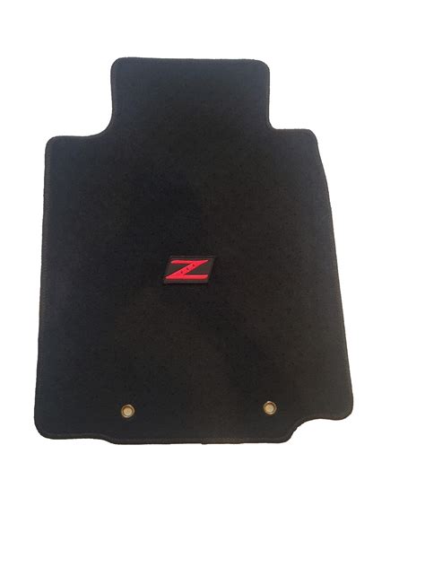 2009-2020 Nissan 370Z Car Floor Mats | Black | Nylon Carpets W/Emblems ...