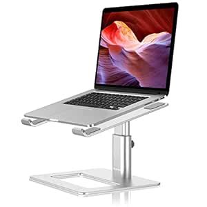 GOKEDA Lap Desk Laptop Stand for Desk, Aluminum Portable Ventilated ...