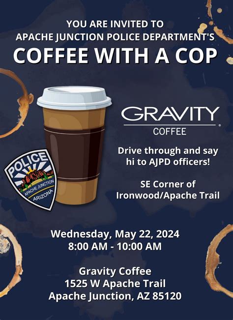 Coffee With a Cop - Gravity Coffee, 1525 W Apache Trl, Apache Junction ...