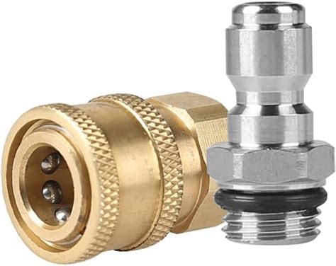 JPT Pressure Washer Coupler, Quick Connect Fittings 1/4 Inch Quick ...