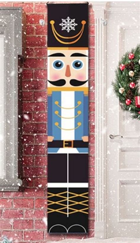 Nutcracker Christmas Door Hanger for Festive Holiday Decor
