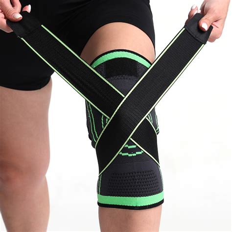 Knitted Kneepad Protector Pressurized Elastic Knee Pads Support Brace ...