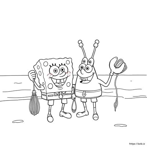 Spongebob Schwammkopf Mr. Krabs Ausmalbilder