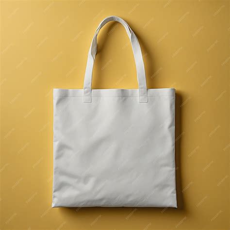 Blank White fabric tote bag with handle mockup canvasReusable eco ...