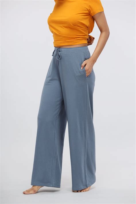 China Blue Supima® Flared Lounge Pant – NeceSera