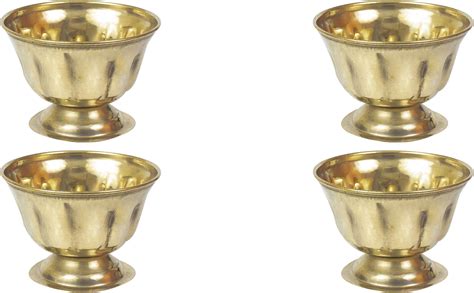 Buy DOKCHAN Handcrafted Small Heavy Decorative Bowl for Pooja Home ...