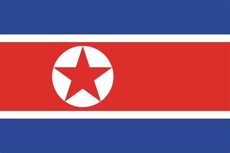 flag of north korean design 16451221 Vector Art at Vecteezy