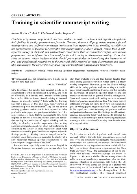 Image result for Lab Manuscript Example