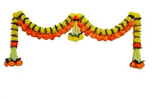 Afarza marigold artificial toran garland for door hanging home ...
