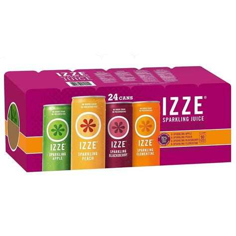 IZZE Sparkling Juice Variety Pack - 24 Cans, 8.4 oz Each | Buy Now with ...