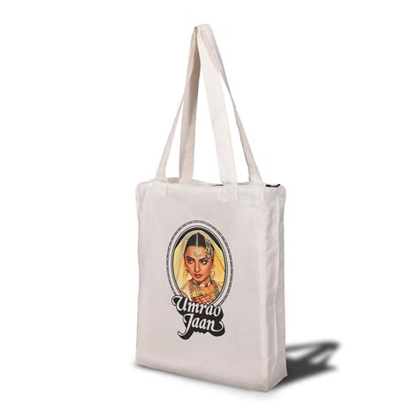 Rekha (Umrao Jaan) Tote Bag with Zip – Nukkad Studios