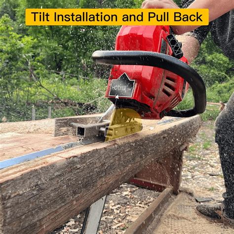 Buy HOTYELL Chainsaw Edging Mill, Mini Mill with 20ft Rails - Upgraded ...