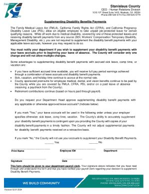 Fillable Online FMLA- Supplementing Disability Payments Form Fax Email ...