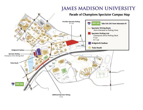 Parade of Champions - Maps and Directions - JMU