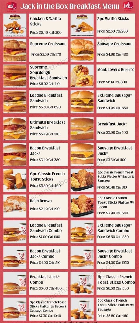 Image result for Jack Box Menu Items