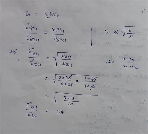 The force constant for hcl and dcl are the same and both can be ...