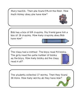 Image result for Maths Two-Digit Story Problems