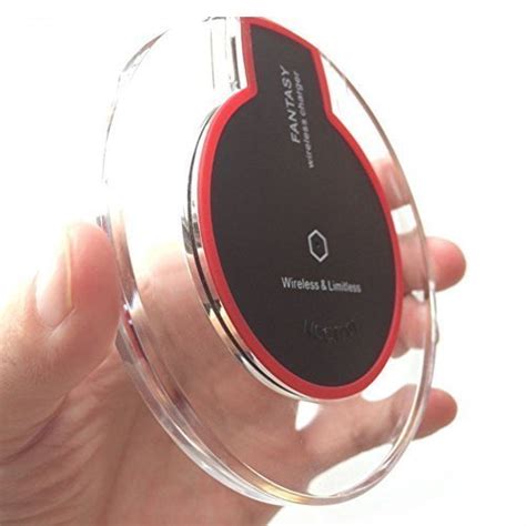 Standard Ultra-Slim Round Shape Crystal Clear Wireless Charging Pad ...