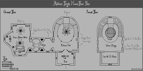 Addams Family House Floor Plan Movie : Stinson Lenz Freelance Design ...