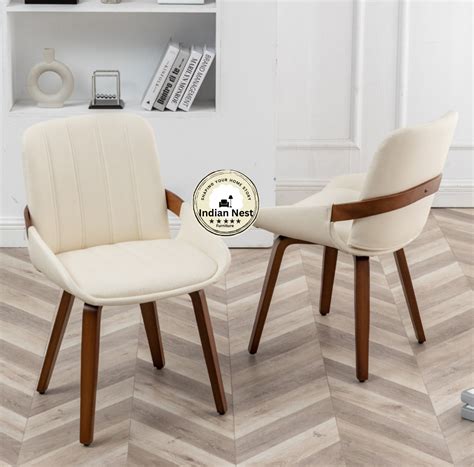 Nordic Wooden Dining Chair (Pair) – Indian Nest