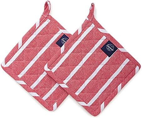 AIRWILL, 100% Cotton Kitchen Pot Holders (Pack of 3) : Amazon.in: Home ...