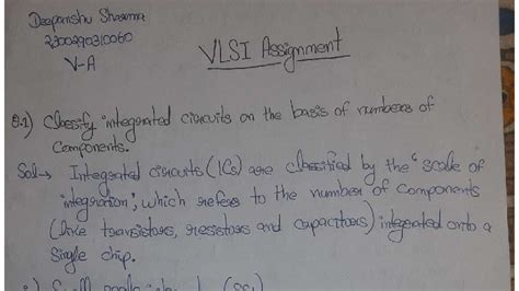 VLSI Assignment: Classification of Integrated Circuits and Crystal ...