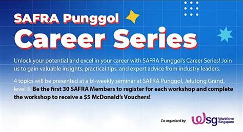 SAFRA Punggol & Workforce Singapore | Career Series | May to June ...