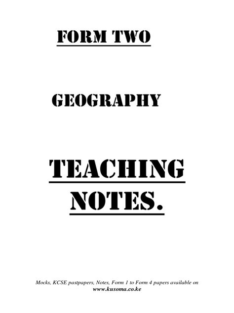 Image result for Geography Form 2 Lesson