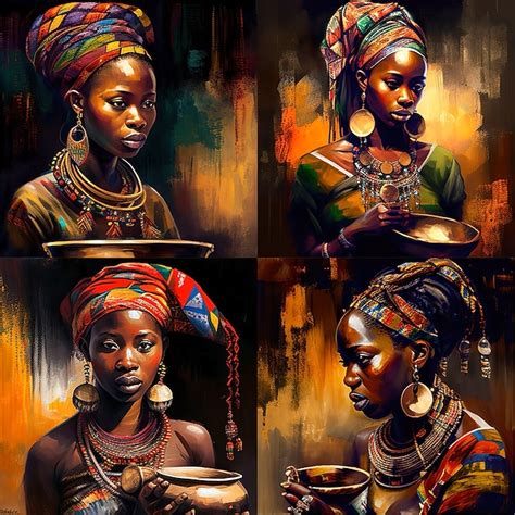 Personnes mur art toile femme africaine imprime et affiches portrait ...