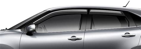 Galio Door Visor for Maruti Swift 2011 (Silver Line) (Set of 4, Smoke ...