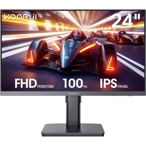Support Vesa 100x100mm Ecran PC KOORUI 24 Pouces - FHD 1920x1080 100Hz ...
