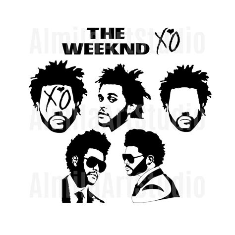The Weeknd Svg Bundle Clipart XO Xoxo Hip Hop Rap Music Svg R&B Svg Dxf ...