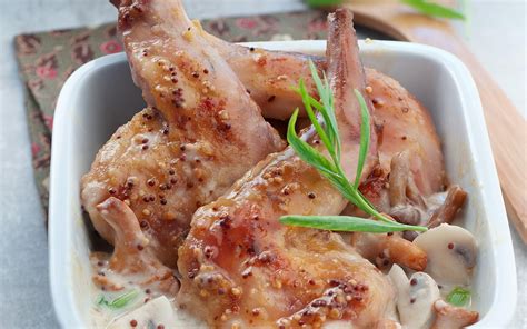 recette lapin à la moutarde au four