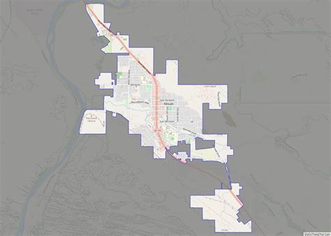 Map of Moab city - Thong Thai Real