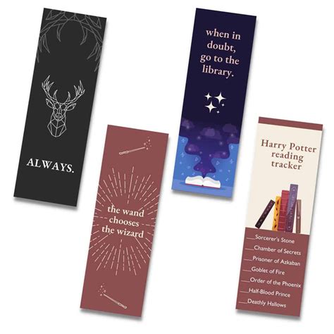 Printable Bookmarks Harry Potter Harry Potter NFC Bookmark – Opens
