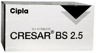 Cresar Bs 25 Tablet 10 - Uses, Side Effects, Dosage, Price | Truemeds