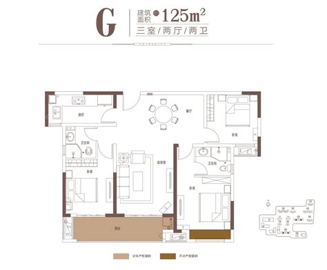 华强城H户型4室2厅2卫1厨 129.19㎡_华强城户型图-沈阳搜房网