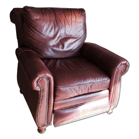 Thomasville Salinas Leather Recliner - AptDeco
