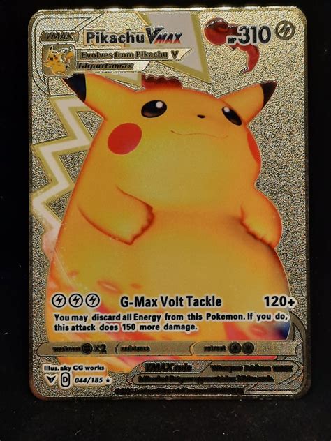 Mavin Charizard Vmax Rainbow Gold Metal Pokemon Card/charizard Vmax ...