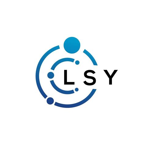 LSY letter technology logo design on white background. LSY creative ...