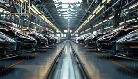 Luxury car production in advanced factory highlighting innovation and ...