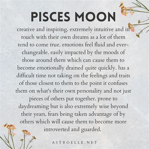 Pisces Moon Traits