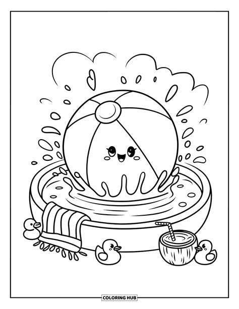 75+ Beach Ball Coloring Pages for Kids & Adults (Free Printable PDFs)