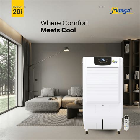 Punch 20i Digital Room Air Cooler with Remote - 18L | Mango Appliances