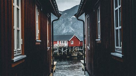 Download wallpaper 3840x2160 houses, water, buildings, wooden 4k uhd 16 ...