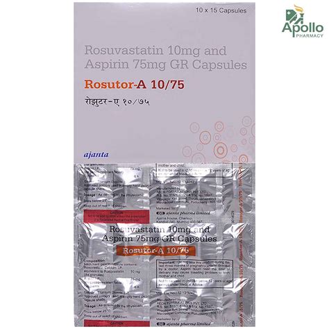 Rosutor A 10 Tablet 15's Price, Uses, Side Effects, Composition ...
