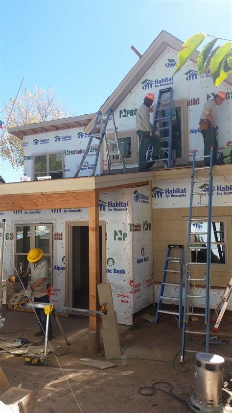 Adding siding to the second floor. | Habitat for humanity, Flooring ...